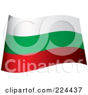 Waving Bulgaria Flag