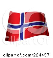 Poster, Art Print Of Waving Norway Flag