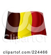 Poster, Art Print Of Waving Belgium Flag