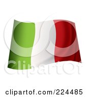 Poster, Art Print Of Waving Italy Flag