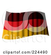 Poster, Art Print Of Waving German Flag
