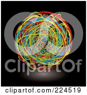 Poster, Art Print Of Ball Of Colorful Bands