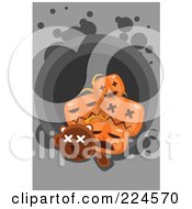 Poster, Art Print Of Dead Teddy Bear With Jackolanterns