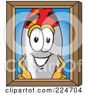 Poster, Art Print Of Rocket Mascot Cartoon Character Portrait