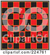 Poster, Art Print Of Checkers Board Background