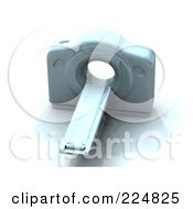 Royalty Free RF Clipart Illustration Of A 3d Cat Scan Machine 3 by patrimonio