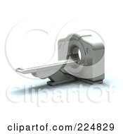 Royalty Free RF Clipart Illustration Of A 3d Cat Scan Machine 4