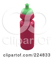 Royalty Free RF Clipart Illustration Of A 3d Rendered Pink Water Bottle