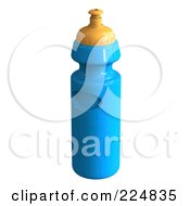 Poster, Art Print Of 3d Rendered Blue Water Bottle