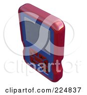 Royalty Free RF Clipart Illustration Of A 3d Engine Analyzer Or Cell Phone 9