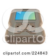 Royalty Free RF Clipart Illustration Of A 3d Engine Analyzer Or Cell Phone 6