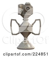 Royalty Free RF Clipart Illustration Of A 3d Camera Trophy 5