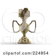 Royalty Free RF Clipart Illustration Of A 3d Camera Trophy 3