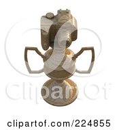 Royalty Free RF Clipart Illustration Of A 3d Camera Trophy 7