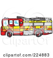 Sketched Fire Engine