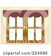 Poster, Art Print Of Valance Above A Window Against White
