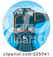 Poster, Art Print Of Blue Oval Diesel Train Logo
