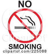 No Smoking Prohibited Sign