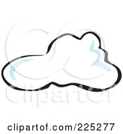 Royalty Free RF Clipart Illustration Of A Puffy White Cloud