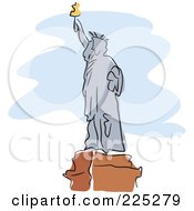 Poster, Art Print Of Gray Statue Of Liberty