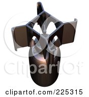 Royalty Free RF Clipart Illustration Of A 3d Ww2 Bomb 3 by patrimonio
