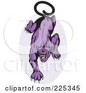 Poster, Art Print Of Prowling Panther And Oval Logo