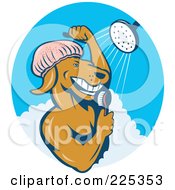 Dog Showering Logo