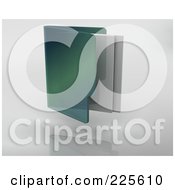 Royalty Free RF Clipart Illustration Of A 3d Green Folder With Documents