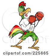 Poster, Art Print Of Boxing Rooster
