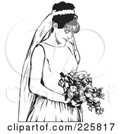 Poster, Art Print Of Black And White Bride