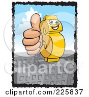 Poster, Art Print Of Dollar Symbol Holding A Thumb Up