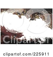 Royalty Free RF Clipart Illustration Of A Grungy Background Rusty Splatters And White Copyspace