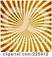 Poster, Art Print Of Grungy Brown And Beige Ray Vortex Background