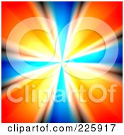 Poster, Art Print Of Bright Vortex With Blue And Orange
