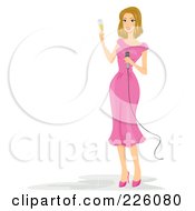 Poster, Art Print Of Woman Making A Wedding Toast