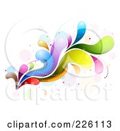 Abstract Colorful Wave Background - 2