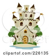 Poster, Art Print Of Stone Castle With Green Trees