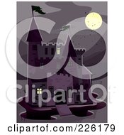 Poster, Art Print Of Haunted Castle In The Moonlight