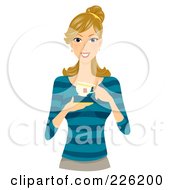 Beautiful Woman Holding A Cup Of Tea