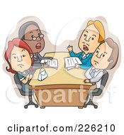 Poster, Art Print Of Couple During A Divorce Meeting