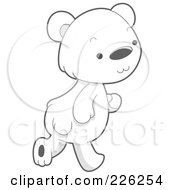 Poster, Art Print Of Cute Baby Polar Bear Walking