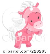 Cute Pink Winged Unicorn