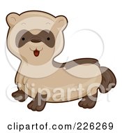Cute Brown Ferret