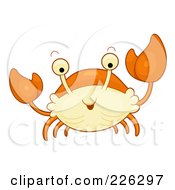 Poster, Art Print Of Cute Orange Crab