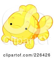 Poster, Art Print Of Cute Goldfish