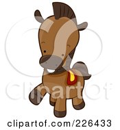 Poster, Art Print Of Cute Horse Prancing