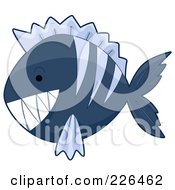 Blue Piranha Fish