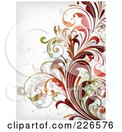 Poster, Art Print Of Grungy Floral Background - 3