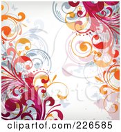 Poster, Art Print Of Grungy Floral Background - 13