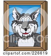 Husky School Mascot Portrait